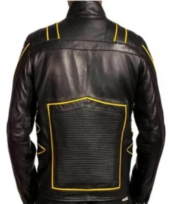 X-Men Wolverine Black Leather Jacket Back