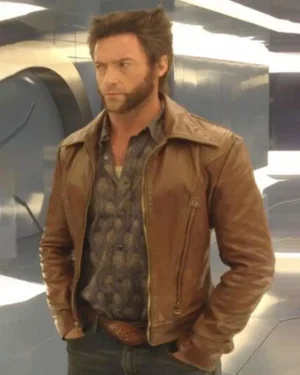 X-Men Wolverine Brown Leather Jacket
