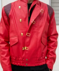 akira kaneda Red leather jacket front