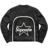 Black Supreme Vanson Leather Star Jacket Back