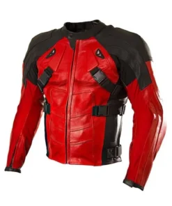 deadpool 3 wade wilson leather jacket front side