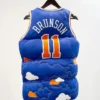 Jalen Brunson New York Knicks Puffer Vest Back