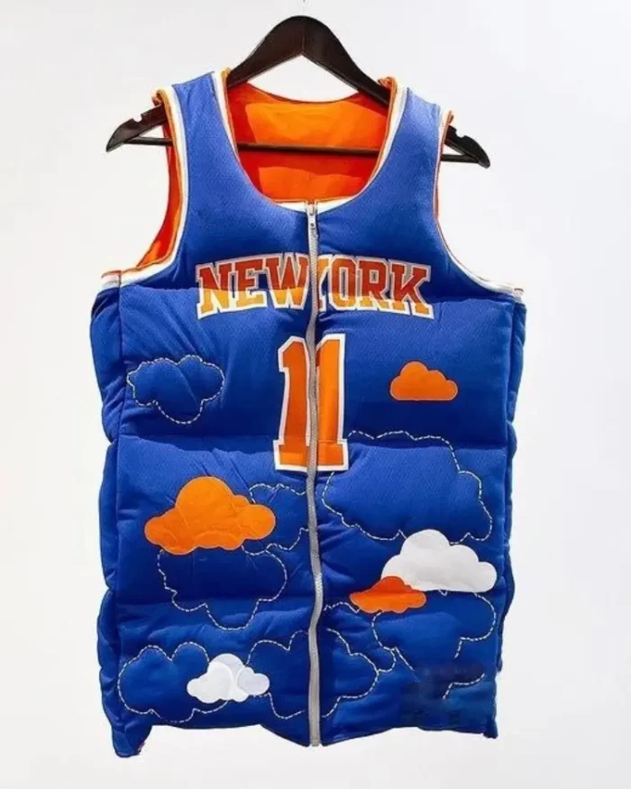 Jalen Brunson New York Knicks Puffer Vest Front
