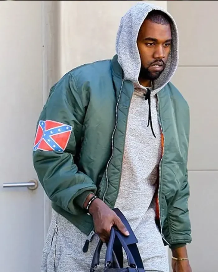 Kanye West Yeezus Leather Jacket Back Front2