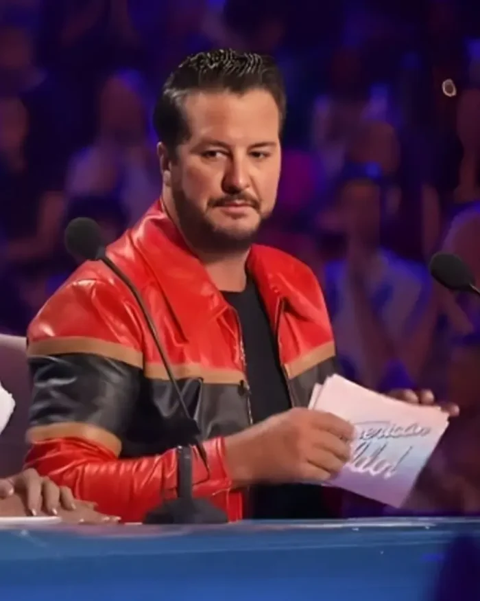 American Idol Season 22 Luke Bryan Striped Leather Jacket