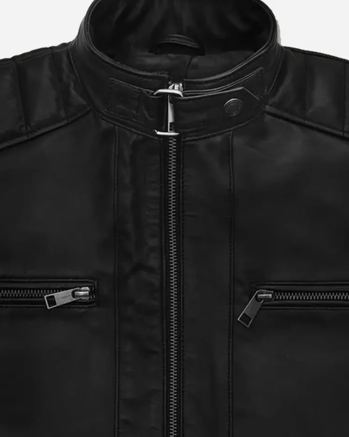 Andrew Tate Leather Jacket Front Closure