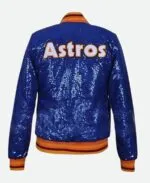 Astros Sequin Bomber Jacket - Image 2