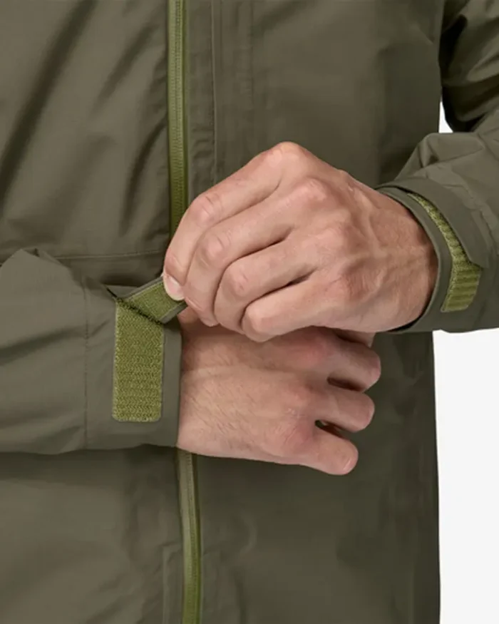 Bodkin S1 Gilbert Green Jacket Cuffs Closeup