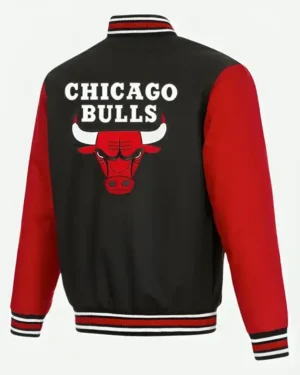 Chicago Bulls Red and Black Varsity Jacket For Men And Women