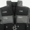 Christine Quinn Black Keyboard Jacket Detailing