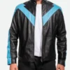 Dick Grayson Nightwing Leather Jacket Front