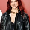Dua Lipa Gq Men Of The Year Awards Leather Jacket For Women On Sale