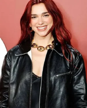 Dua Lipa GQ Men of the Year Awards Leather Jacket For Women On Sale