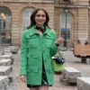 Emily Cooper Emily In Paris Green Coat For Women On Sale