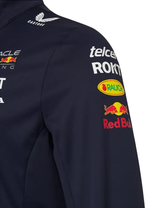 F1 Gp 2024 Red Bull Team Jacket Left Shoulder Closeup