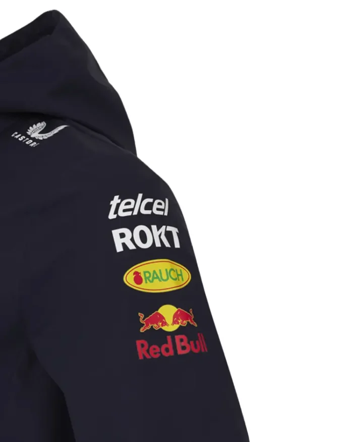 F1 Gp 2024 Red Bull Team Jacket Left Shoulder Sleeve Closeup