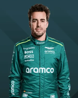 Fernando Alonso GP 2024 Aston Martin Aramco F1 Race Jacket