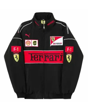Ferrari Black Bomber Jacket