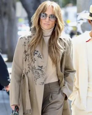 Jennifer Lopez Beige Trench Coat