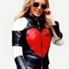 Kylie Minogue Red Heart Quilted Jacket