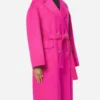 Lily Collins Emily In Paris Pink Coat For Women On Sale