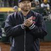 MLB Cleveland Guardians Zip-Up Black Bomber Jacket