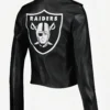 Nfl Las Vegas Raiders Leather Jacket Back