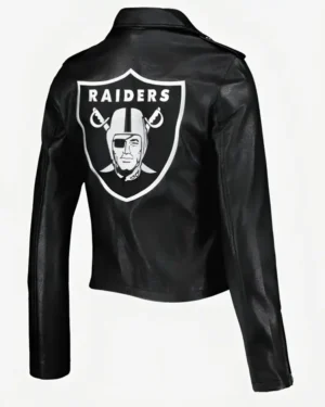 NFL Las Vegas Raiders Leather Jacket Back