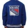 New York Rangers 2024 Blue Bomber Jacket