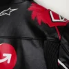 Palm Angles Miami Grand Prix 2024 Leather Jacket Back Shoulder Closeup