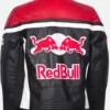 Red Bull Racing Leather Jacket Back
