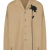 Robyn Mccall The Equalizer S04 Brown Flower Shirt Jacket For Women On Sale
