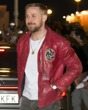 Ryan Gosling San Sebastian Film Festival Leather Jacket