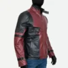 Ryan Reynolds Deadpool Leather Jacket Right Side Look