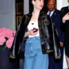 Sarah Paulson Met Gala After Party Leather Jacket