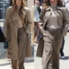 Shop Jennifer Lopez Beige Trench Coat For Women