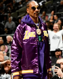 Snoop Dogg Los Angeles Lakers Purple Jacket