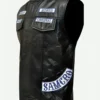 Sons Of Anarchy Jax Teller Leather Vest Side-Look