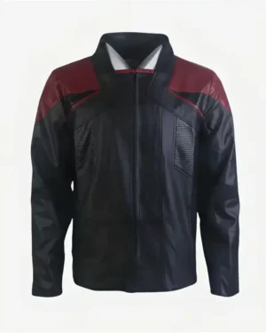 Star Trek Picard Season 3 Leather Jacket Front