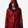 Stranger Things Eleven Red Rain Coat
