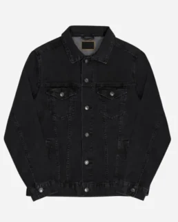 Stranger-Things-Jonathan-Byers-Black-Denim-Jacket-Front