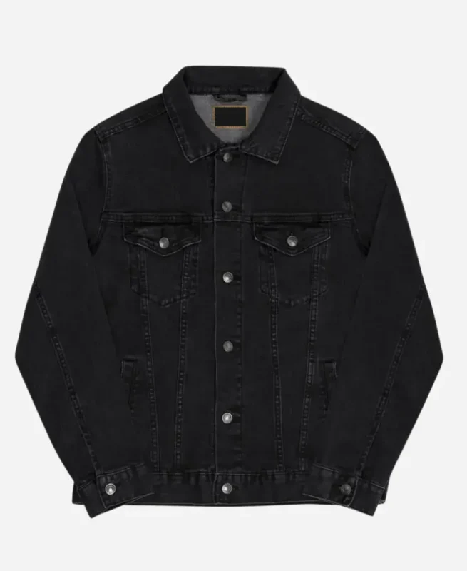 Stranger-Things-Jonathan-Byers-Black-Denim-Jacket-Front