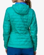 Subtidal Blue Insulated Hoody Puffer Jacket back