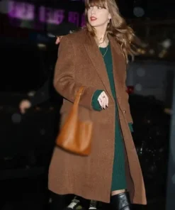 Taylor Swift NYC Chic Brown Coat For Women On Sale