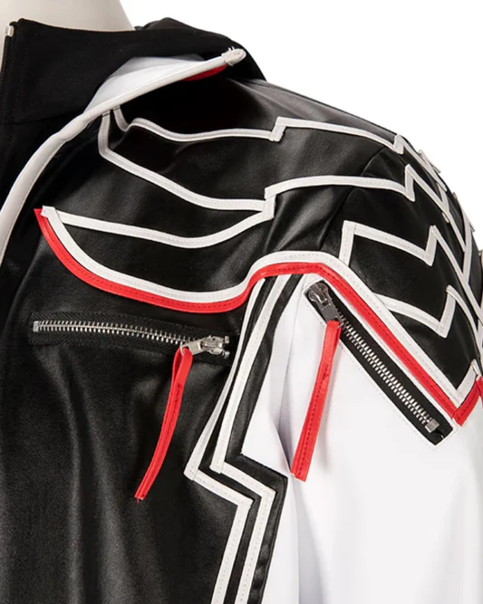 Tekken 8 Jin Kazama Jacket Chest And Shoulder Pocket Closeup
