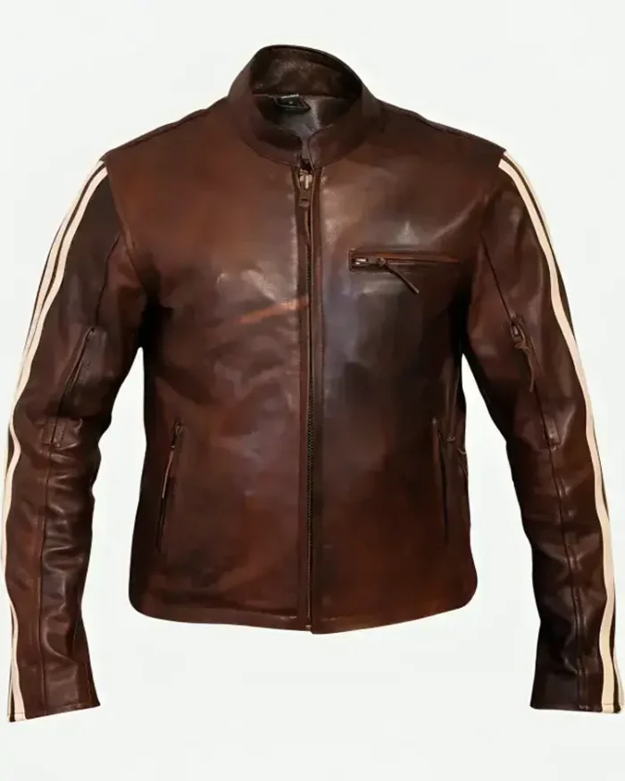 Tivoli Retro Brown Cruiser Removable Armour Jacket