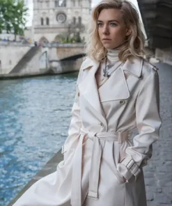 Vanessa Kirby wearing Mission Impossible Trench Coat