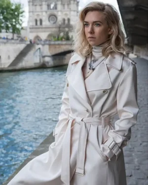 Vanessa Kirby wearing Mission Impossible Trench Coat