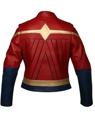 Wonder Woman Leather Jacket Back