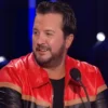 American Idol Season 22 Luke Bryan Striped Leather Jacket Front